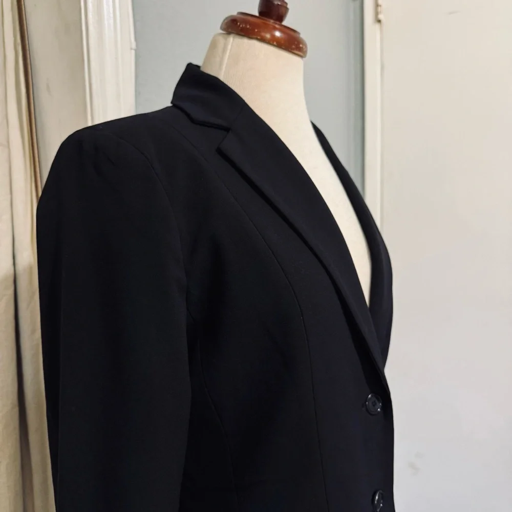 7th Avenue Suiting Collection‎ New York & Company Women Black Suit Jacket Size 6